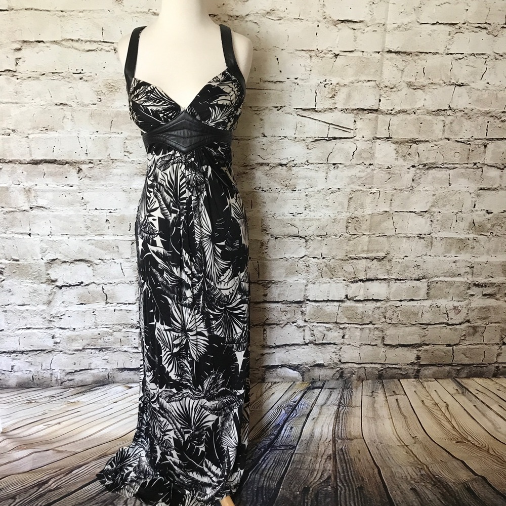 Sky Maxi Leather Strap Dress